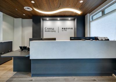 Front counter at the Pacific CPA office
