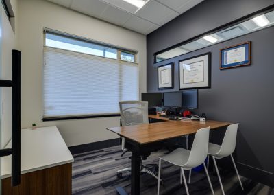 Accountant’s office with framed designations