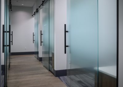 Hallway of private offices