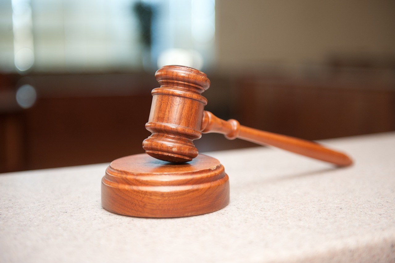 Gavel on a desk